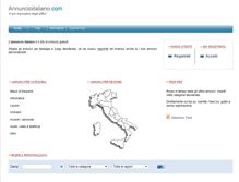 Tablet Screenshot of annuncioitaliano.com